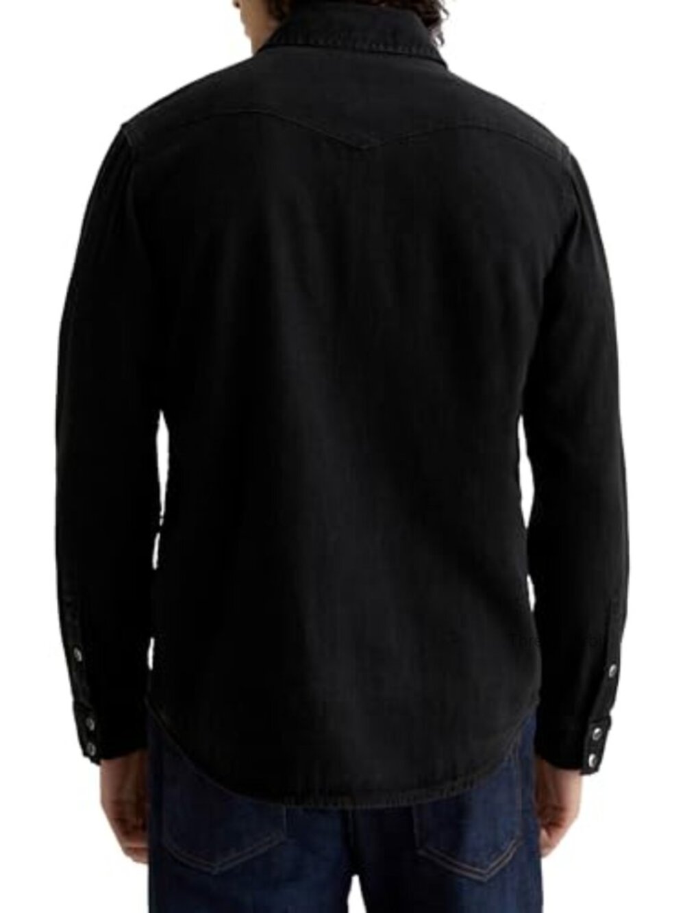 Classic Fit Western Button Down Shirt - Cotton Denim - Picture 6 of 6